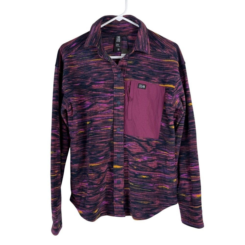 Mountain Hardwear Microchill Shirt Jacket Womens Size XS Fleece Button‎ Up NEW
